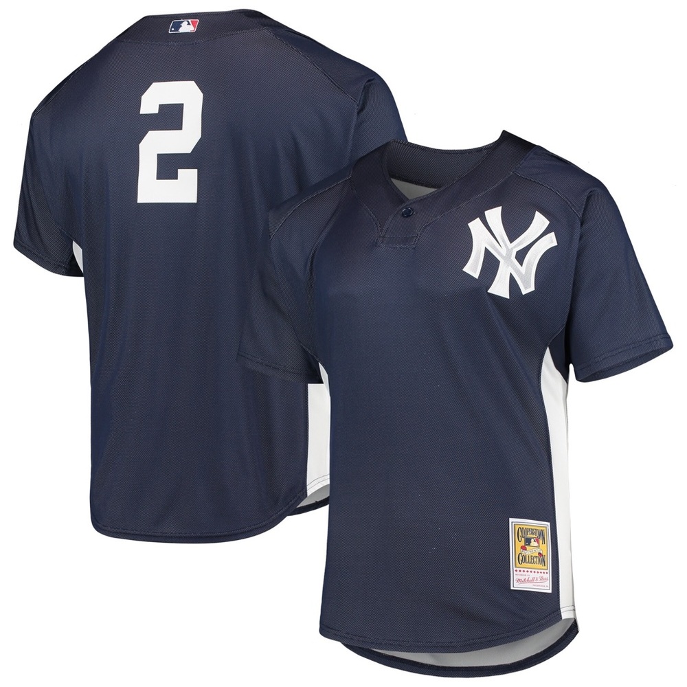 Mitchell & Ness New York Yankees Derek Jeter Batting Practice Men’s Jersey